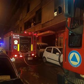 بالصور: قتيلتان في حريق غرفة لعمّال اجانب في الدورة 