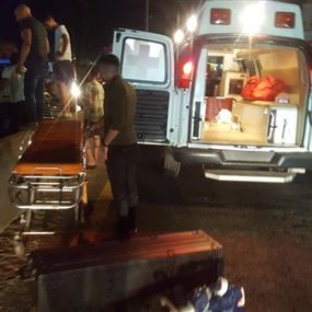 بالصور: جرحى جرّاء حادث سير في عمشيت