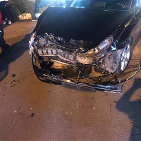 جريح في حادث سير على طريق كوسبا