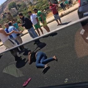 بالصور.. هذا ما حصل على طريق عام فاريا