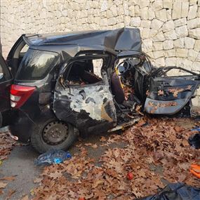 قتيلان إثر حادث مروري على طريق عام غادير- درعون