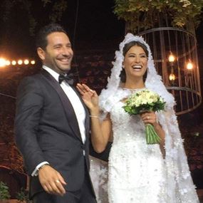 بالصور: وسام بريدي وريم السعيدي يحتفلان بزفافهما