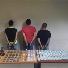 توقيف أفراد شبكة مخدّرات تنشط في بيروت وجبل لبنان