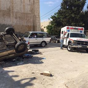 بالصور: جريحان اثر حادث سير في حالات