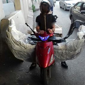 دراجة بجناحين.. في بيروت