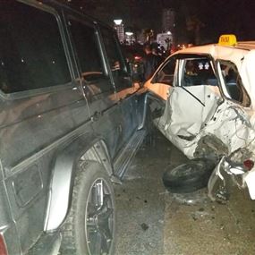 ثلاثة جرحى اثر حادث سير في بيروت
