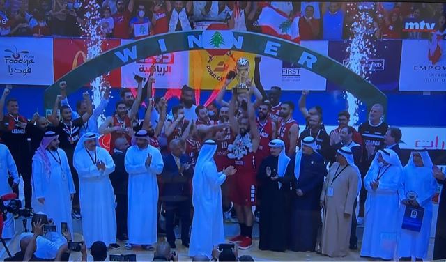 لبنان بطلاً بتغلبه على تونس في نهائي البطولة العربية لكرة السلة