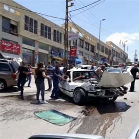 6 جرحى في حادث سير على جادة نبيه بري