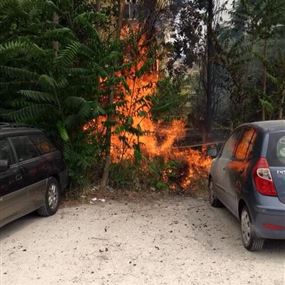 بالصور: حريق في جونية