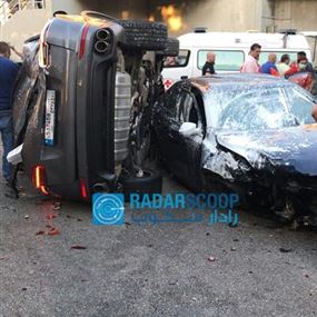 بالصور: حادث سير مروع في مزرعة يشوع