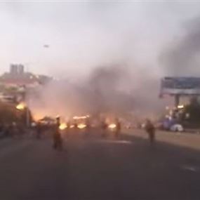 بالفيديو: اطلاق نار والجيش يعتقل بعض المحتجين عند مفرق برجا