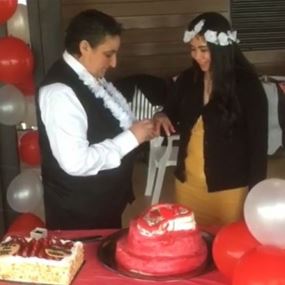 لبنانية تتزوج من فلبينية بحفل حاشد (فيديو)